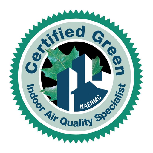 Certified Green Indoor Air Quality Specialist — NAERMC certification badge